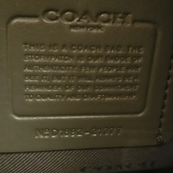 Coach Grey Leather Crossbody Bag - Picture 6 of 9